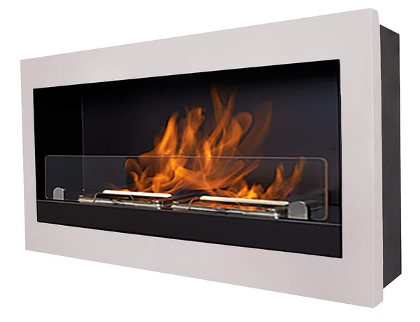 Bioethanol Wandkamin 45x85 cm Karlsen Verona Weiß acquista