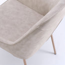 Set 4 Sedie 54x53x89 cm in Similpelle Beige