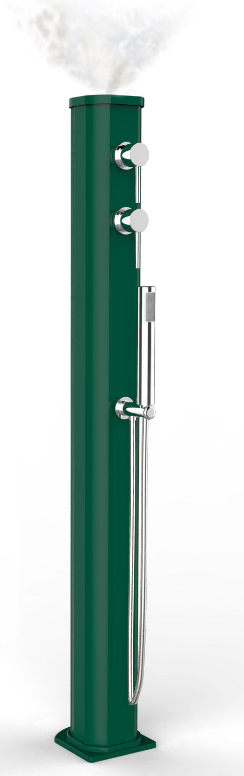 Doccia Solare da Esterno con Nebulizzatore Miscelatore e Doccetta Mobile Arkema Jolly Go Verde sconto