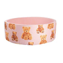 Piscina per Palline per Bambini Ø83x30 cm in Cotone Teddy Rosa 