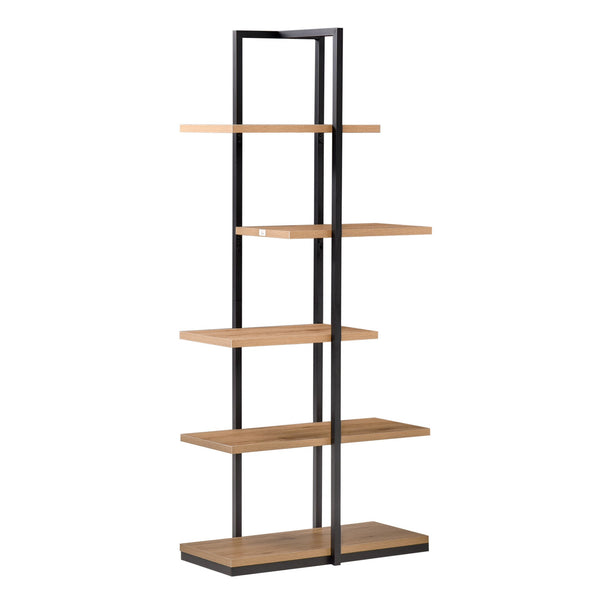 Bücherregal 5 Regale 80x39x179,5 cm aus Spanplatte und schwarzem Metall online