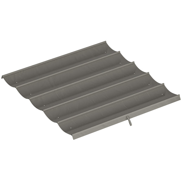 Tetto di Ricambio per Gazebo 3x3 m con 10 Fori di Drenaggio in Poliestere Grigio Chiaro acquista