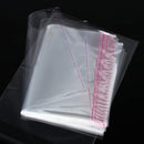 Set 100 Buste Trasparenti 30x44 cm in Plastica Cellophane Autoadesive