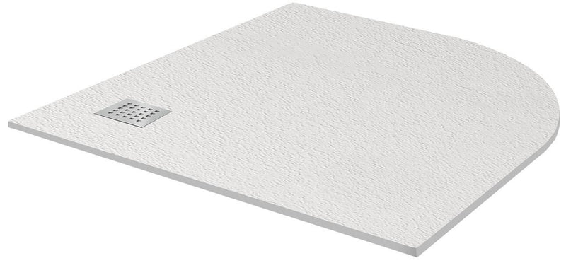 Piatto Doccia Semicircolare in Pietra Fosterberg Silene 4 Bianco Varie Misure