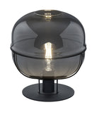 Lampada da Tavolo da Interno Attacco E27 in Metallo Nero Opaco