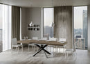 Tavolo Allungabile 180-440x90x77 cm Volantis Tortora Telaio Antracite 