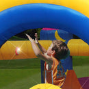 Castello Giostra Gonfiabile Interattivo Fantasy Unicorn con Pompa Happy Hop