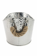 Secchiello Portabottiglie Champagne Ovale in Acciaio Soriani