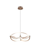 Lampada a Sospensione da Interno a LED in Metallo Ottone Opaco