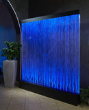 Muro d’Acqua con Bolle Verticali 180x200 cm in Plexiglas con LED Perlage Corallo Gigante