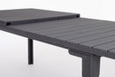 Tavolo Allungabile da Esterno 180-240x90 cm in Acciaio e HDPE Sarita Antracite  