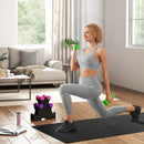 Set Manubri con Supporto 6 Manubri 12kg Totali in Metallo Multicolore      