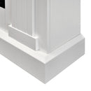 Camino Elettrico da Pavimento Effetto Fiamma 1800W Taylor Bianco