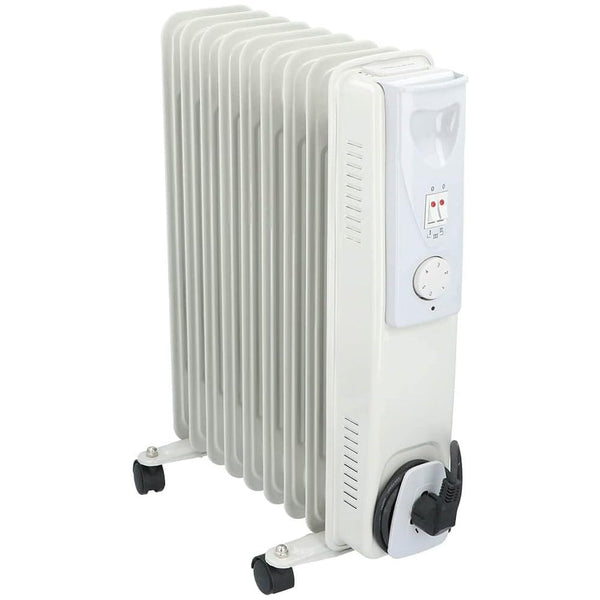 acquista Stufa Termosifone ad Olio 9 Elementi 2000W Termostato Regolabile e Ruote Alpina