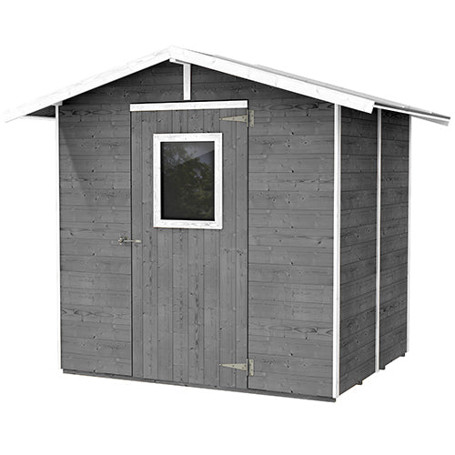 Geräteschuppen aus grauem Holz mit Tür und Fenster 200X305X214Cm  acquista