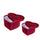 Set 2 Scatole Cuore 27 e 25 cm Velluto