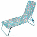 Set 2 Lettini Prendisole da Giardino per Bambini in Acciaio Soriani Oxford Unicorno