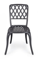 Set 2 Sedie da Giardino 44x46x89h cm Faenza Antracite 
