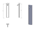 Fontana da Giardino Design a Colonna Ovale Rubinetto in Ottone Senza Base Verde