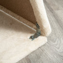 Albero Tiragraffi 60x30x76 cm con Cucce e Pannello in Sisal Marrone Chiaro   