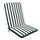 Mittelgroßes echtes Kissen 95 x 44 x 4 cm aus grünem Polyester