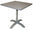 Vorghini Calipso Tortora Aluminium Gartentisch quadratisch 70x70 cm