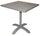 Vorghini Calipso Tortora Aluminium Gartentisch quadratisch 70x70 cm