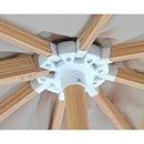 Ombrellone da Giardino Ø3,5m in alluminio effetto legno Roma Wood