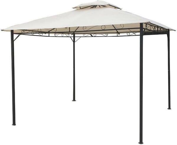 Gazebo Da Giardino 3x3 m Struttura Metallo Telo Antipioggia Waterprof Bianco acquista