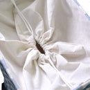 Cesto Portabiancheria in tessuto tortora rettangolare con rotelle cm 40x30xh70