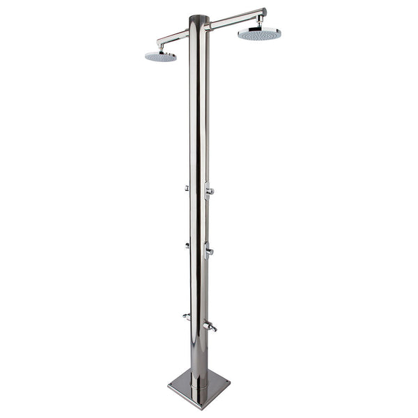 Ama Luxury Nettuno Doppel-Gartendusche 4 Timer und Fußwascher acquista