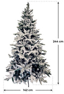 Albero di Natale Artificiale Innevato  Abete Cibele Verde Varie Misure