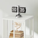 Libreria Moderna a 4 Ripiani 35x35x129 cm con Ruote in Metallo a Rete Bianco  