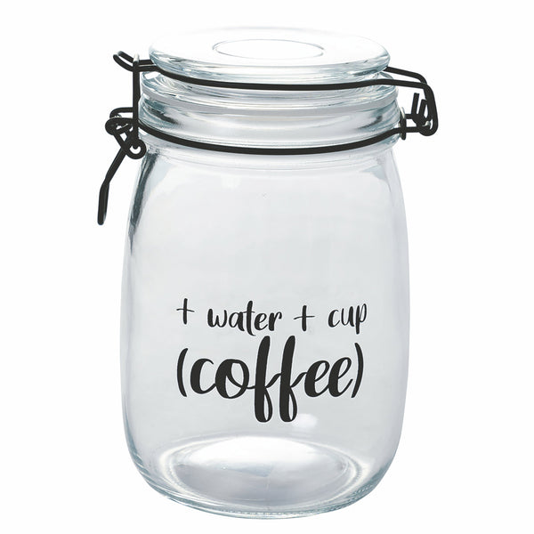 acquista Krug mit Schrift Ø10,8x17,3 cm aus Glas mit Metallverschluss Villa d'Este Home Tivoli