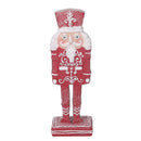 Soldatino Schiaccianoci in resina rosso cm 9x6,5xh26