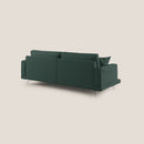 Divano 3 Posti 198x88x93 cm in Tessuto Verde