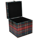 Set 3 Scatole in similpelle 1design scozzese quadrate