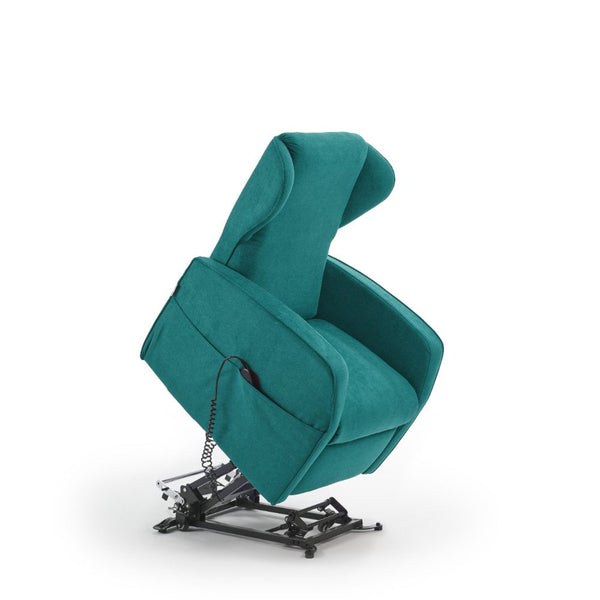 Poltrona Alzapersona Elettrica 2 Motori 73x101x86 cm Adele in Microfibra Dispositivo Medico 1 Turchese acquista