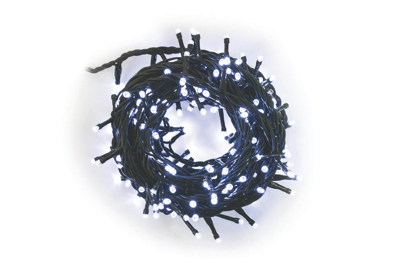 Luci di Natale 180 LED 8,1m Bianco da Esterno-Interno Soriani