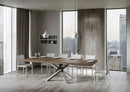 Tavolo Allungabile 130-390x90x77 cm Volantis Premium Noce Telaio 4C 