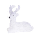 Renna con 50 Led.H38 cm in Plastica