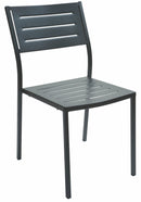 Set 4 Sedie da Giardino 46x58x84 cm in Acciaio RD Italia Dorio Antracite