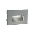 Lampada Segna Passo Rettangolare da Incasso a Parete a LED 3W 4000K Sovil Grigio