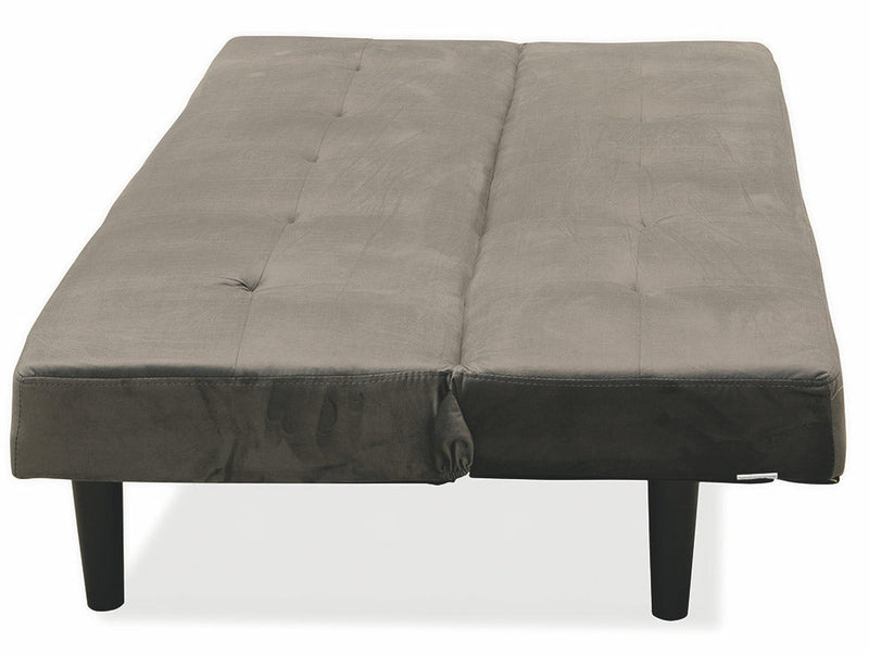 Divano Letto 2 Posti 166x77x65,5 cm in Velluto Soriani Marrone