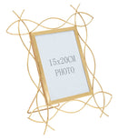 Cornice Iron Glam X 29,5x1,4x32 cm in Ferro e Vetro