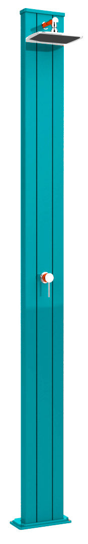 Doccia Solare da Esterno Giardino 30L Miscelatore Arkema Spring S Blu sconto