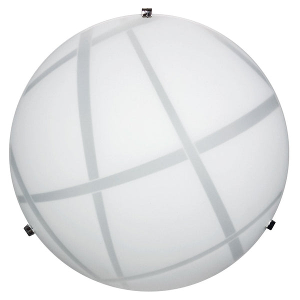 Deckenleuchte 2xE27 Haken Chrom Glasplatte Weiß E-Energy Dario sconto