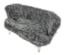 Divanetto 2 Posti 134x54x77 cm in Tessuto Imbottito