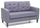 2-Sitzer-Sofa 145 x 78 x 95 cm in blauem Stoff