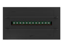 Camino a Vapore Elettrico da Incasso 70x48,5x33 cm Invapo Insert con Ricarica Automatica e LED RGB Nero       